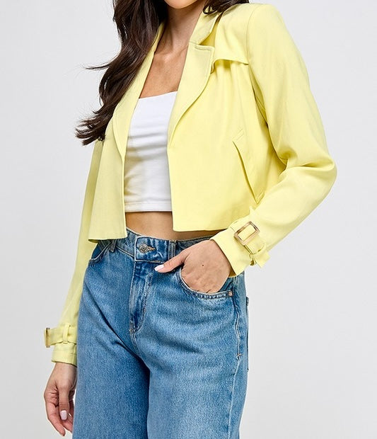 Serenity Crop Trench Jacket