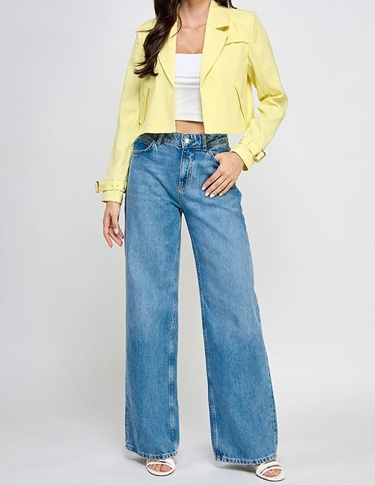 Serenity Crop Trench Jacket
