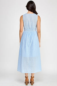 Sarah Eyelet Midi Dress