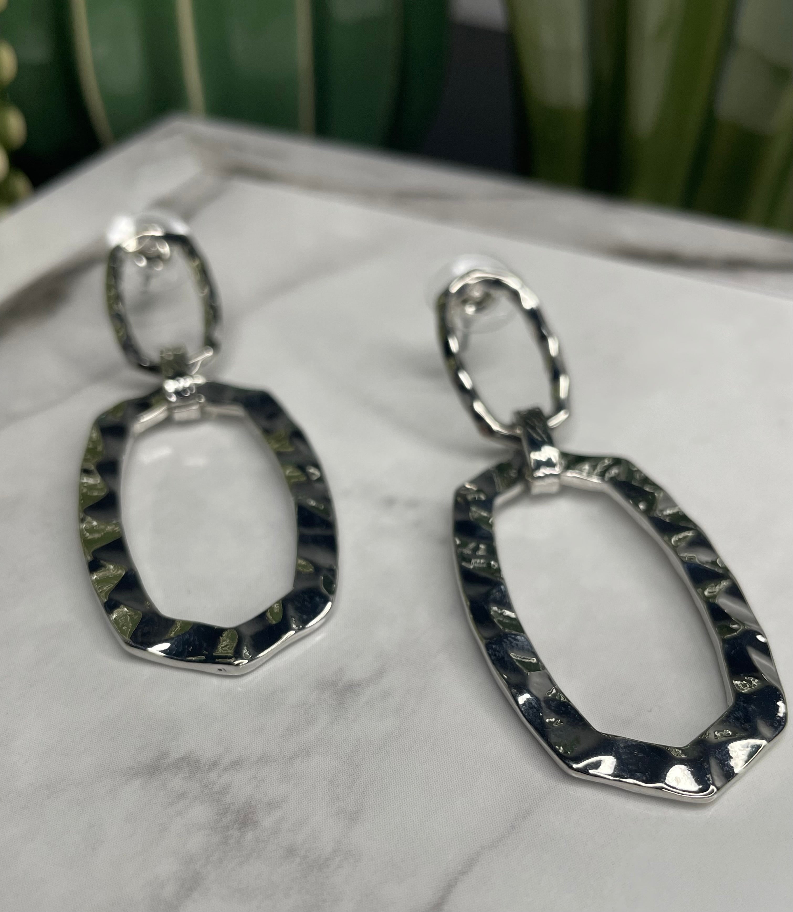 Textured Drop Earrings