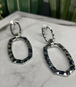 Textured Drop Earrings