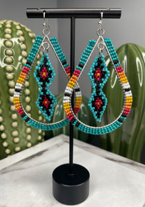 Beaded Teardrop Earrings