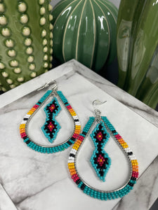 Beaded Teardrop Earrings