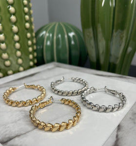 Twisted Hoop Earrings
