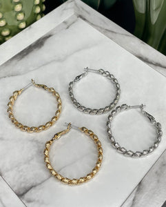 Twisted Hoop Earrings