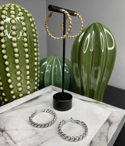 Twisted Hoop Earrings