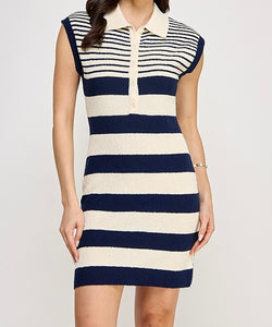 Dee Striped Mini Dress