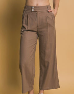 Santi Linen Cropped Pants