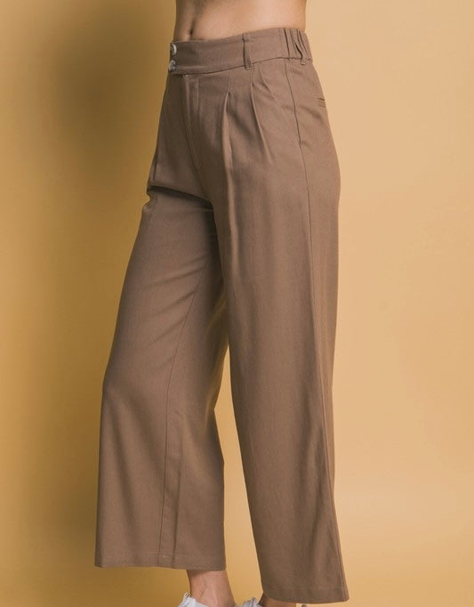 Santi Linen Cropped Pants