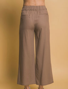 Santi Linen Cropped Pants