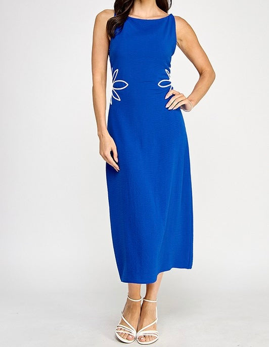 Julián Royal Midi Dress - Size S