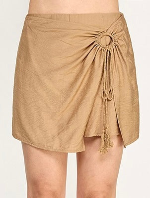 Angelica Tassel Wrap Skort