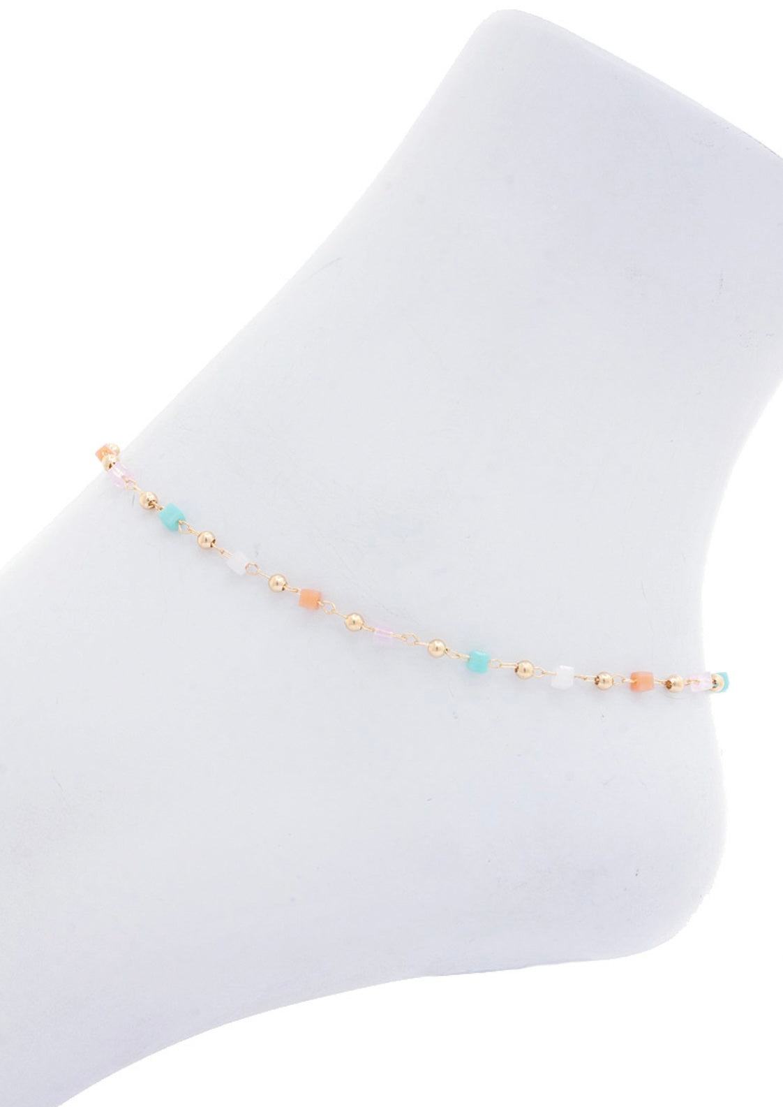 Multicolor Beaded Anklet