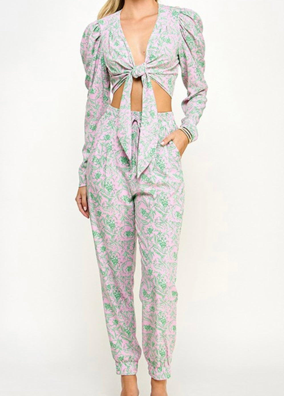 Serenity Pink Printed Set