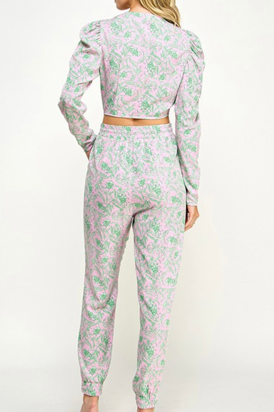 Serenity Pink Printed Set