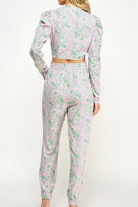 Serenity Pink Printed Set