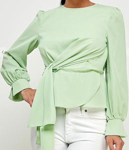Sarah Side Knot Blouse - Size S