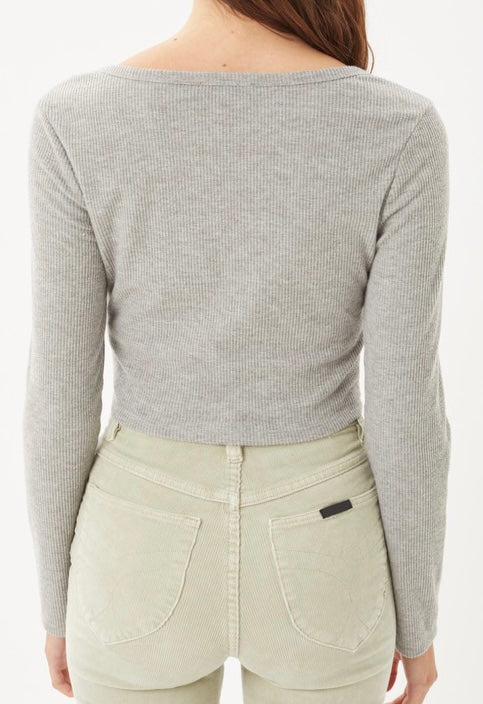 Luna Honeycomb Crop Blouse