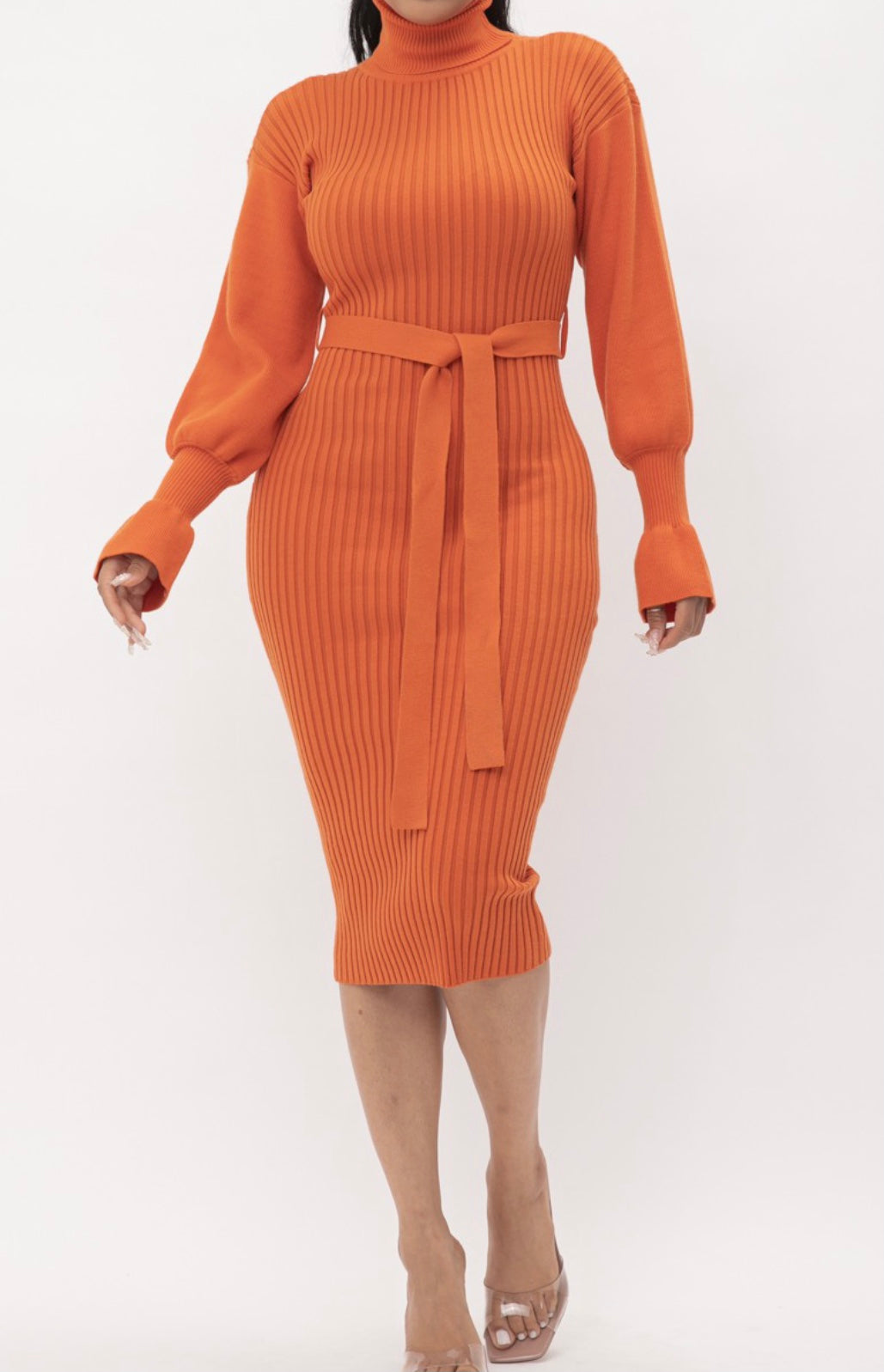 Luna Statement Sleeve Midi Dress