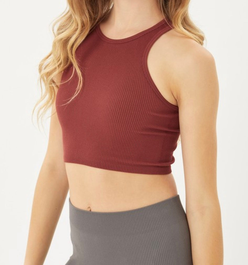 La Básica Racerback Tank Crop (Multiple Colors Available)