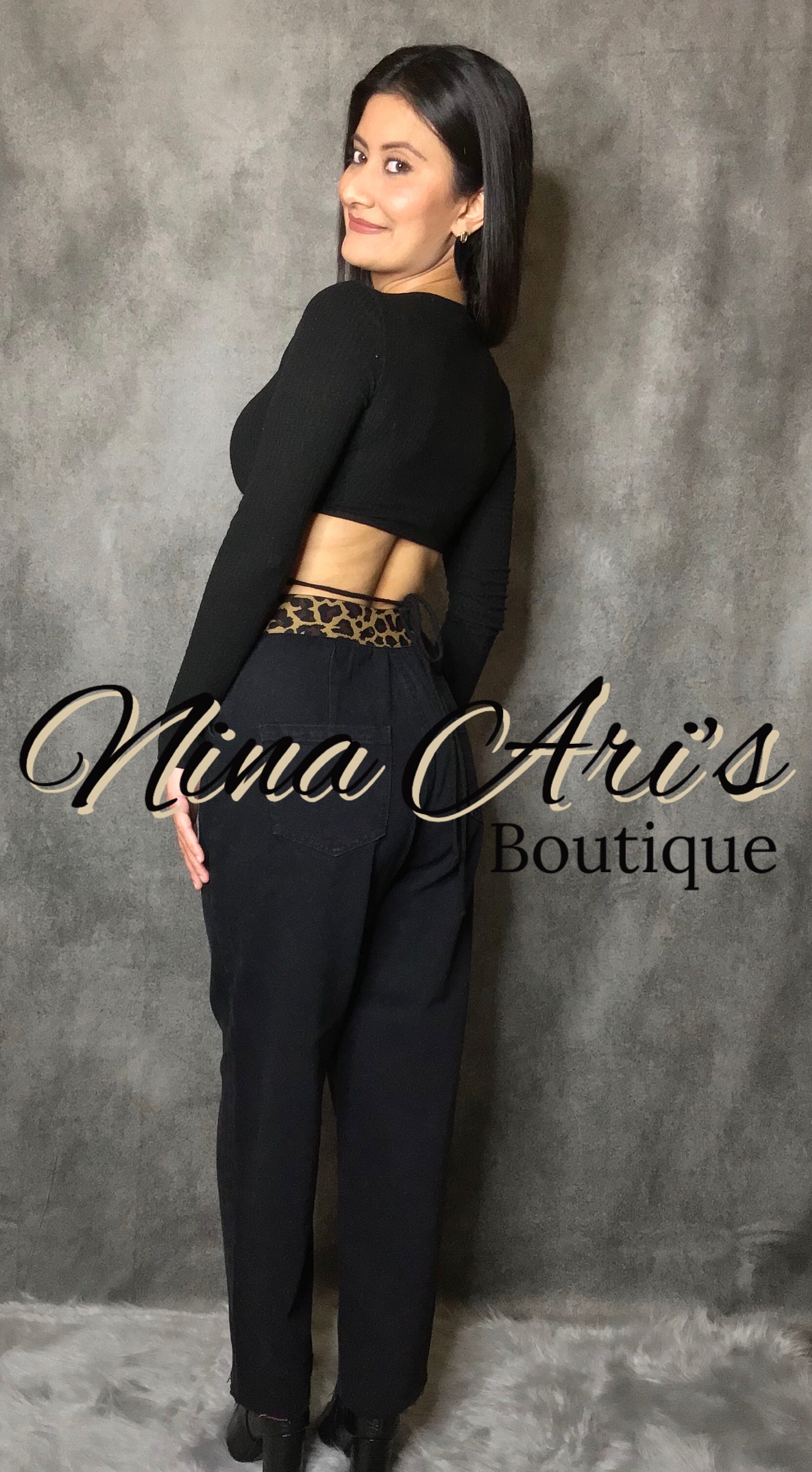 Nina Open Back Blouse - Size S