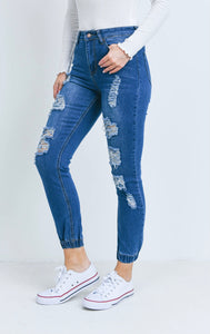 Nat Denim Jogger Jeans - Size S