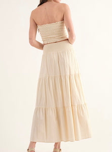 Scarly Tube Top + Flare Skirt Set