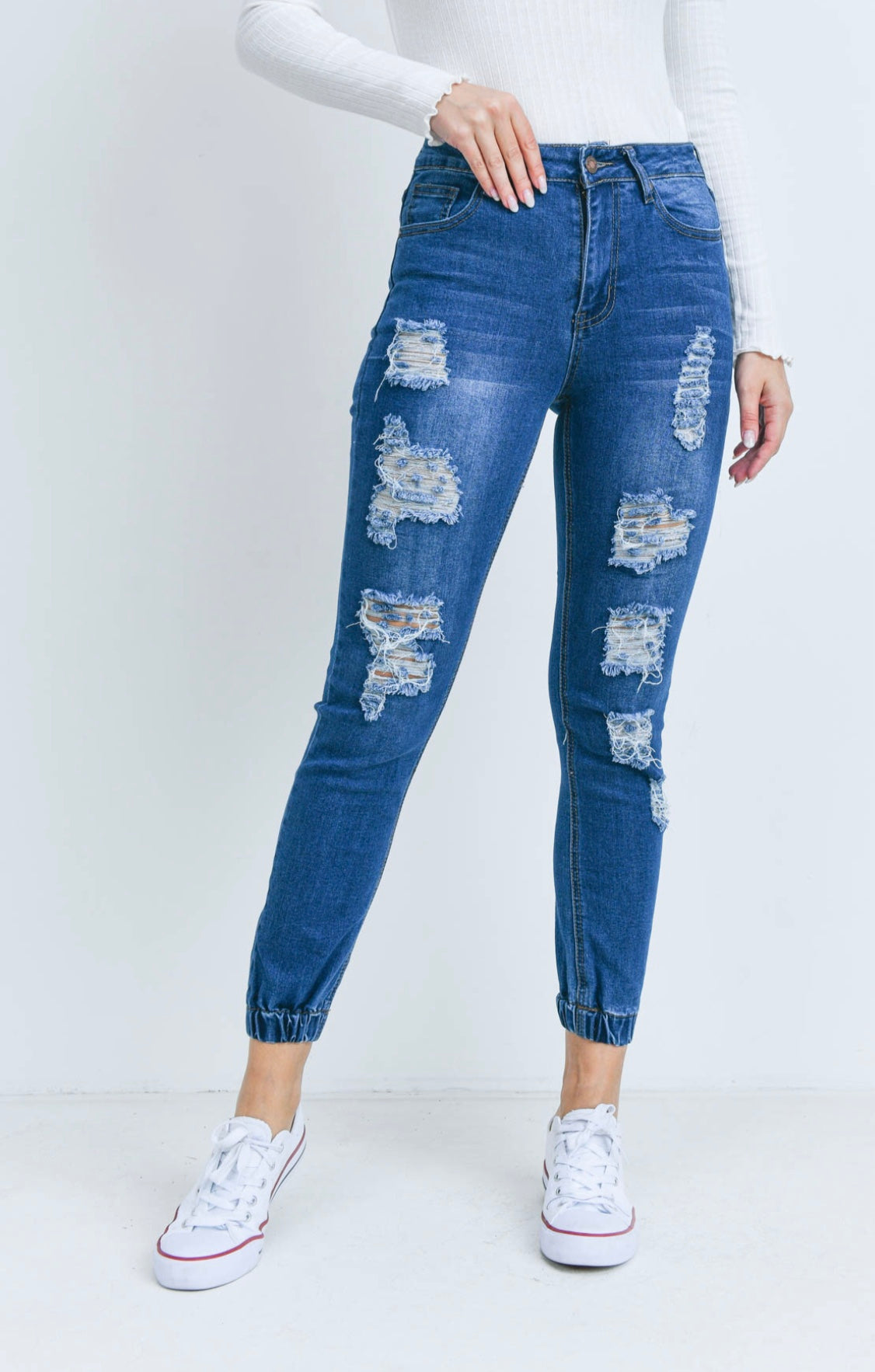 Nat Denim Jogger Jeans - Size S