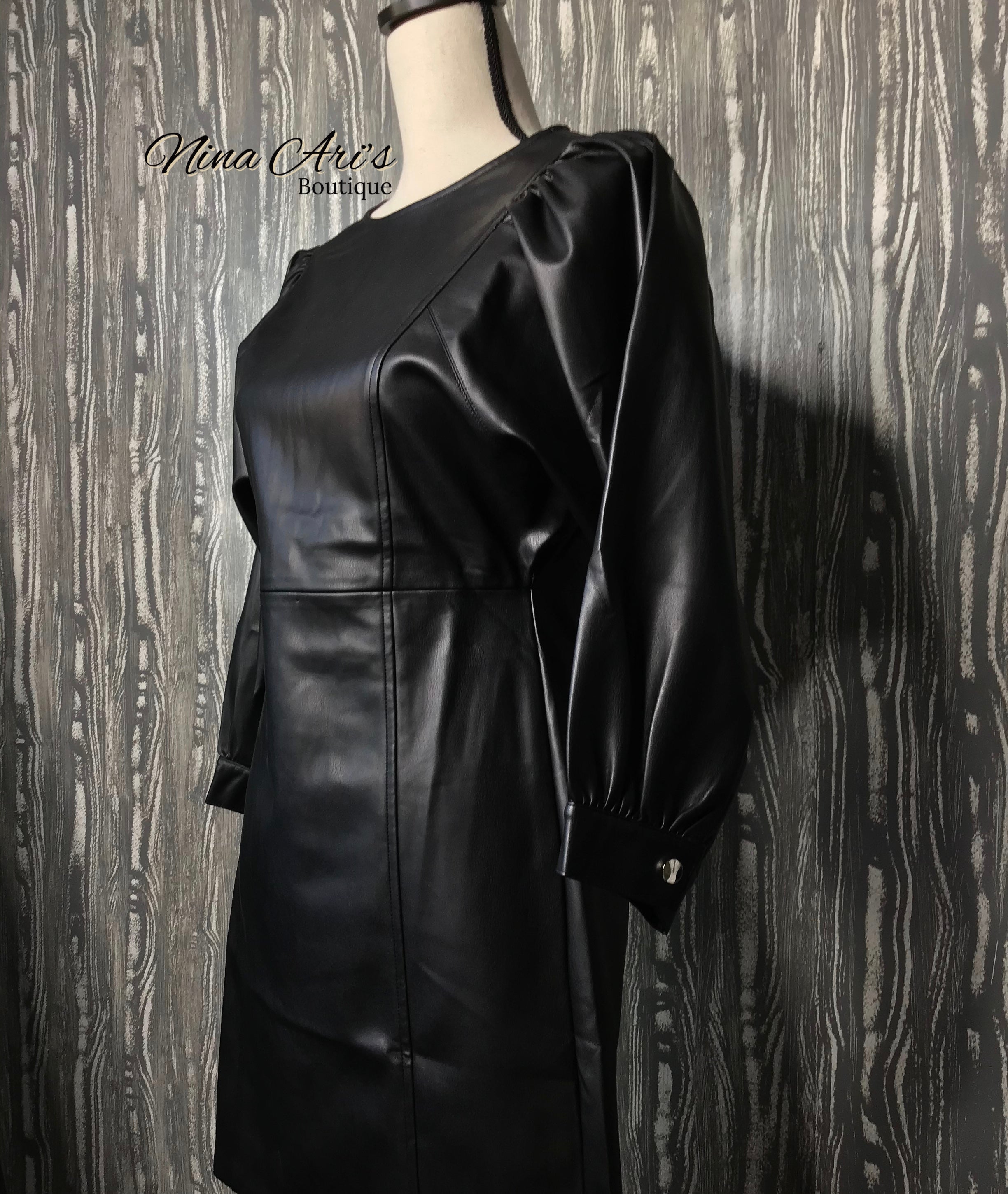 Nina Leatherette Dress
