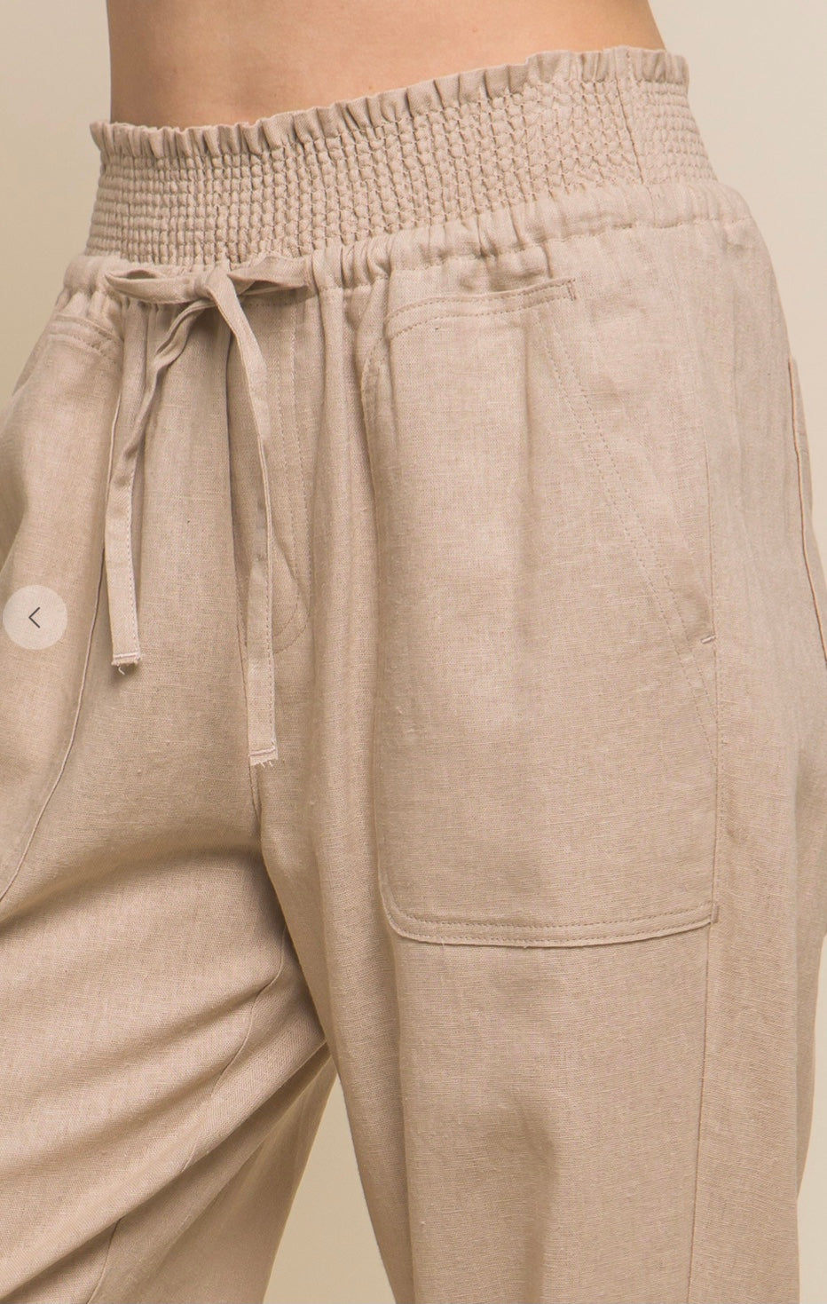 Ari Elastic Waistband Jogger Pants