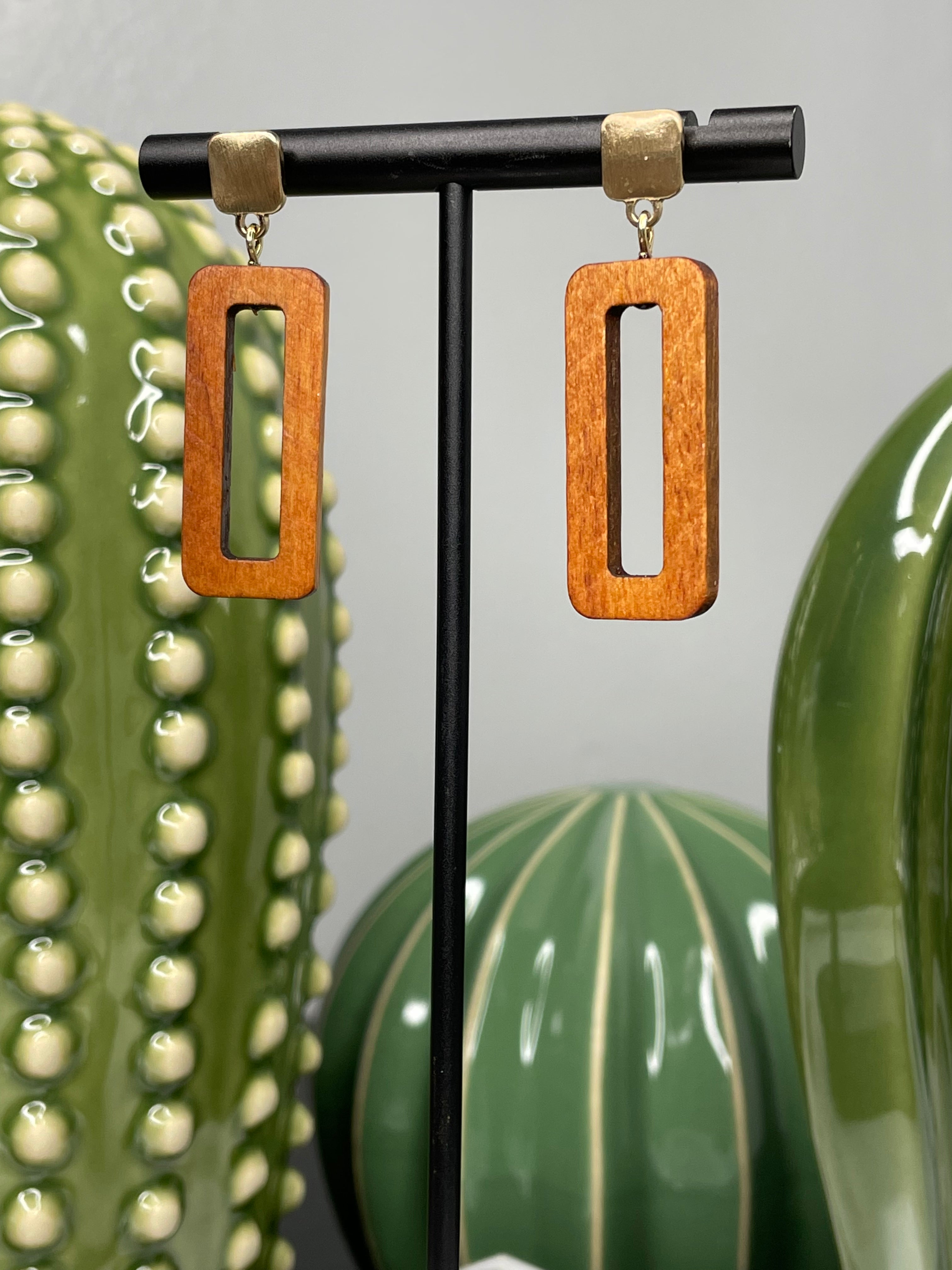 Madera Rectangle Earrings