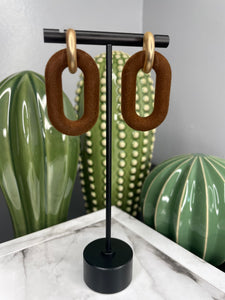Velvet Linked Post Earrings
