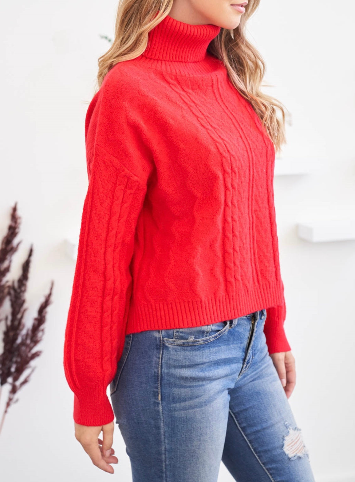 Angelica Turtleneck Sweater Blouse