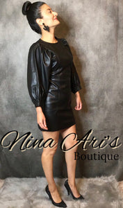 Nina Leatherette Dress