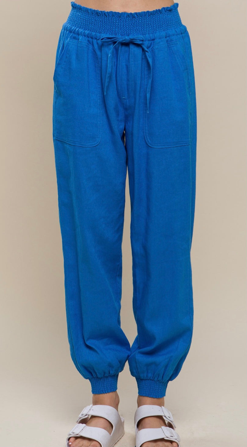 Ari Elastic Waistband Jogger Pants