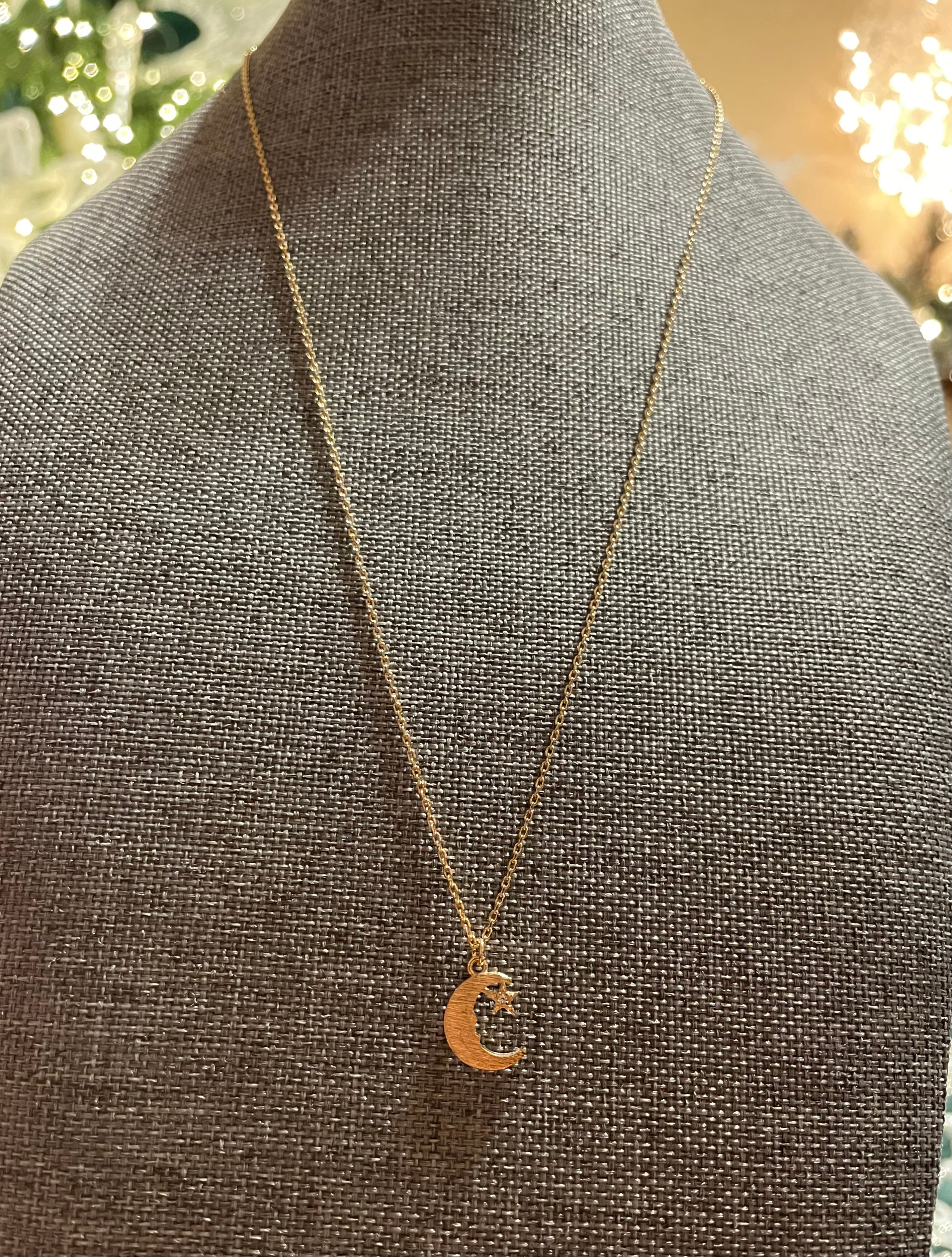 La Luna Gold Dipped Necklace
