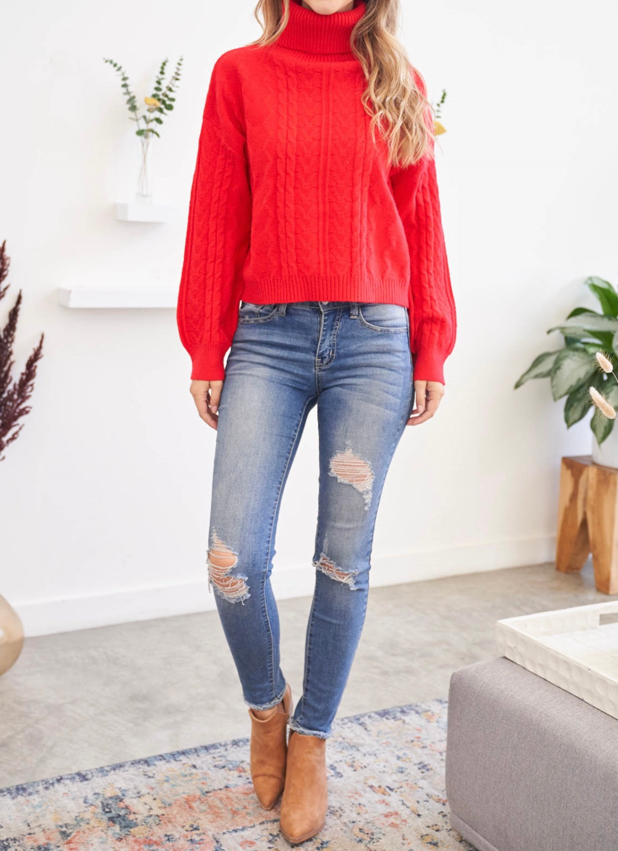 Angelica Turtleneck Sweater Blouse