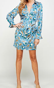 Angie Printed Mini Dress