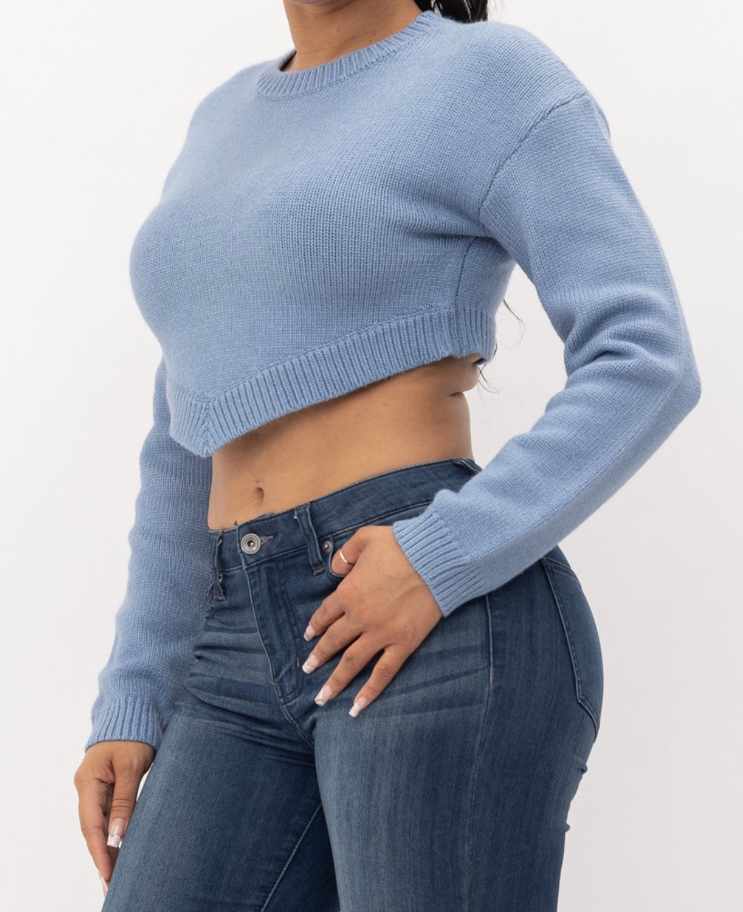Dee Pointy Cropped Sweater