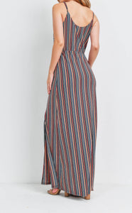 Andy Striped Maxi Dress - Size L