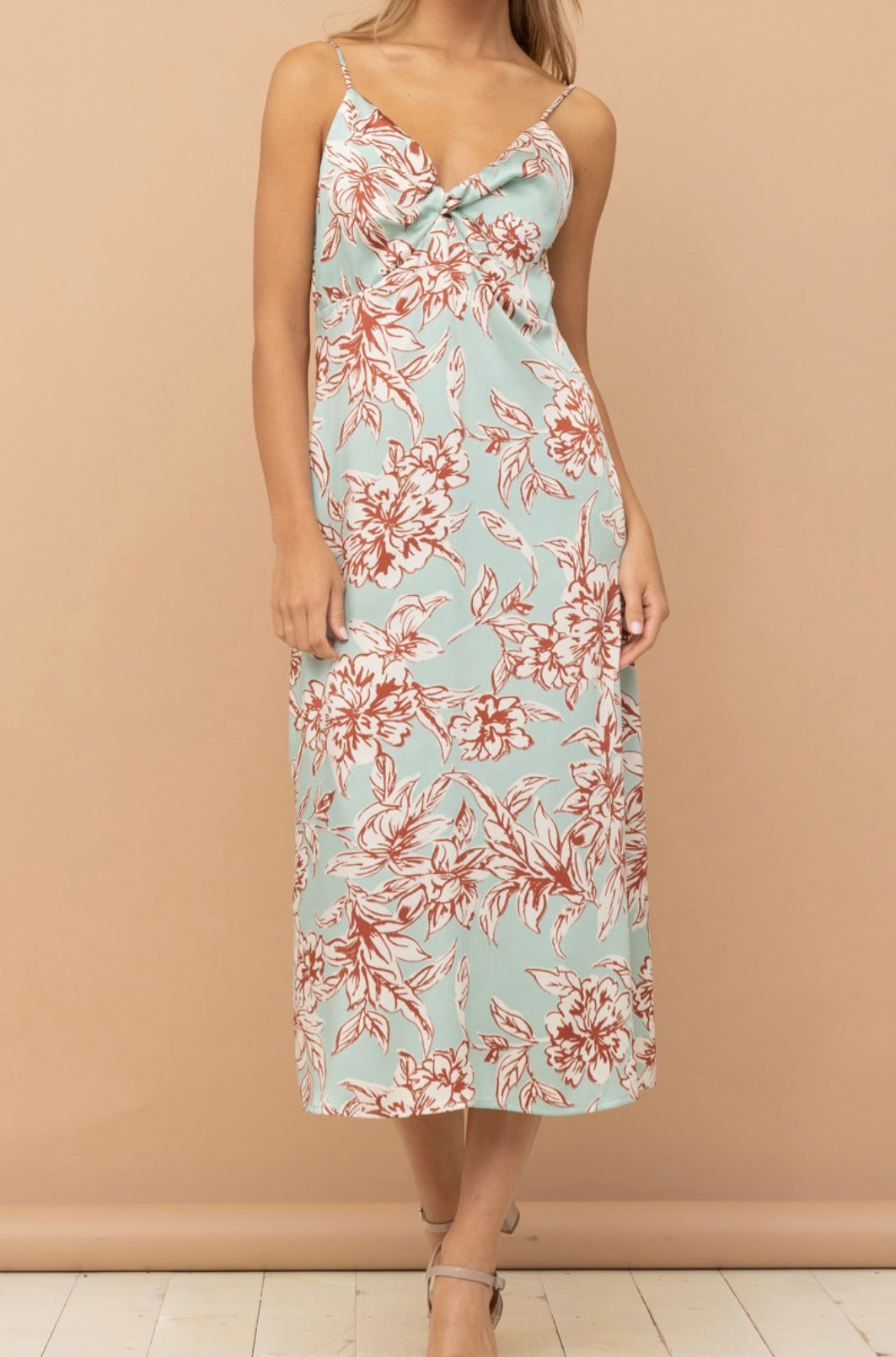 Scarly Floral Slip Dress - Size M