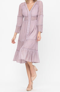 Juliana Long Sleeve Dress (Size Small)