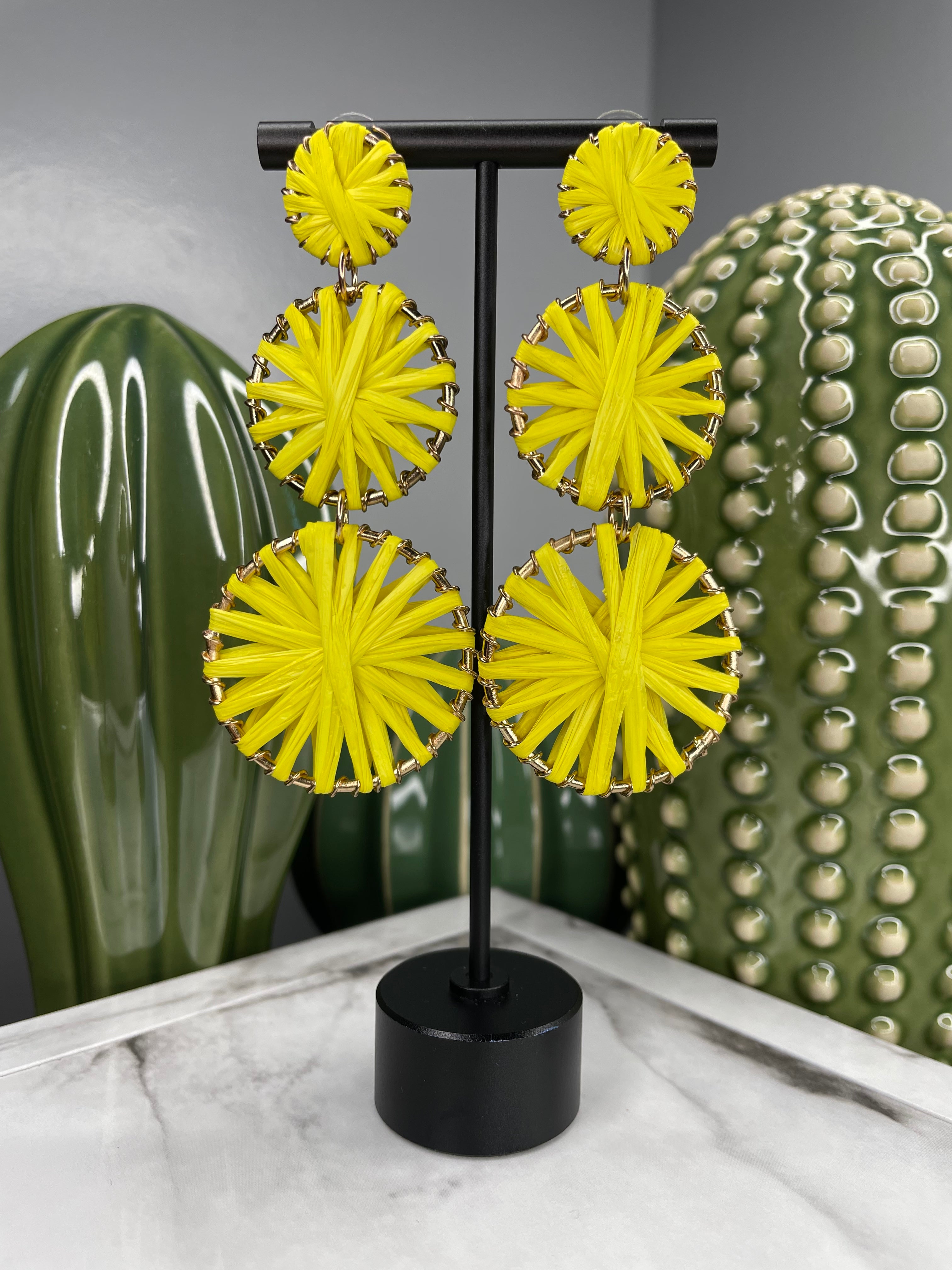 Raffia Drop Earrings