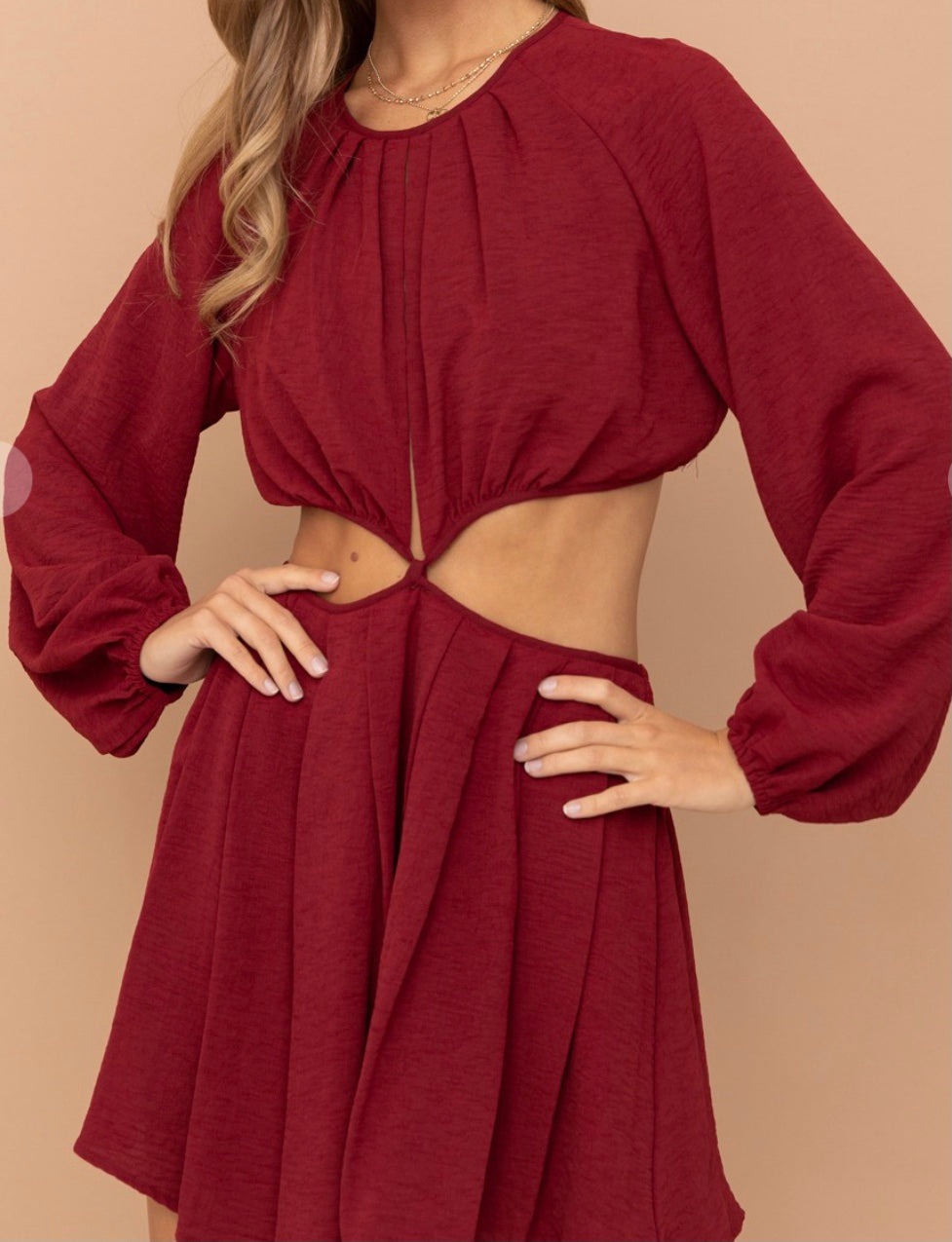 elvia mini dress Elvia Cut-Out Mini Dress Nina Ari's Boutique