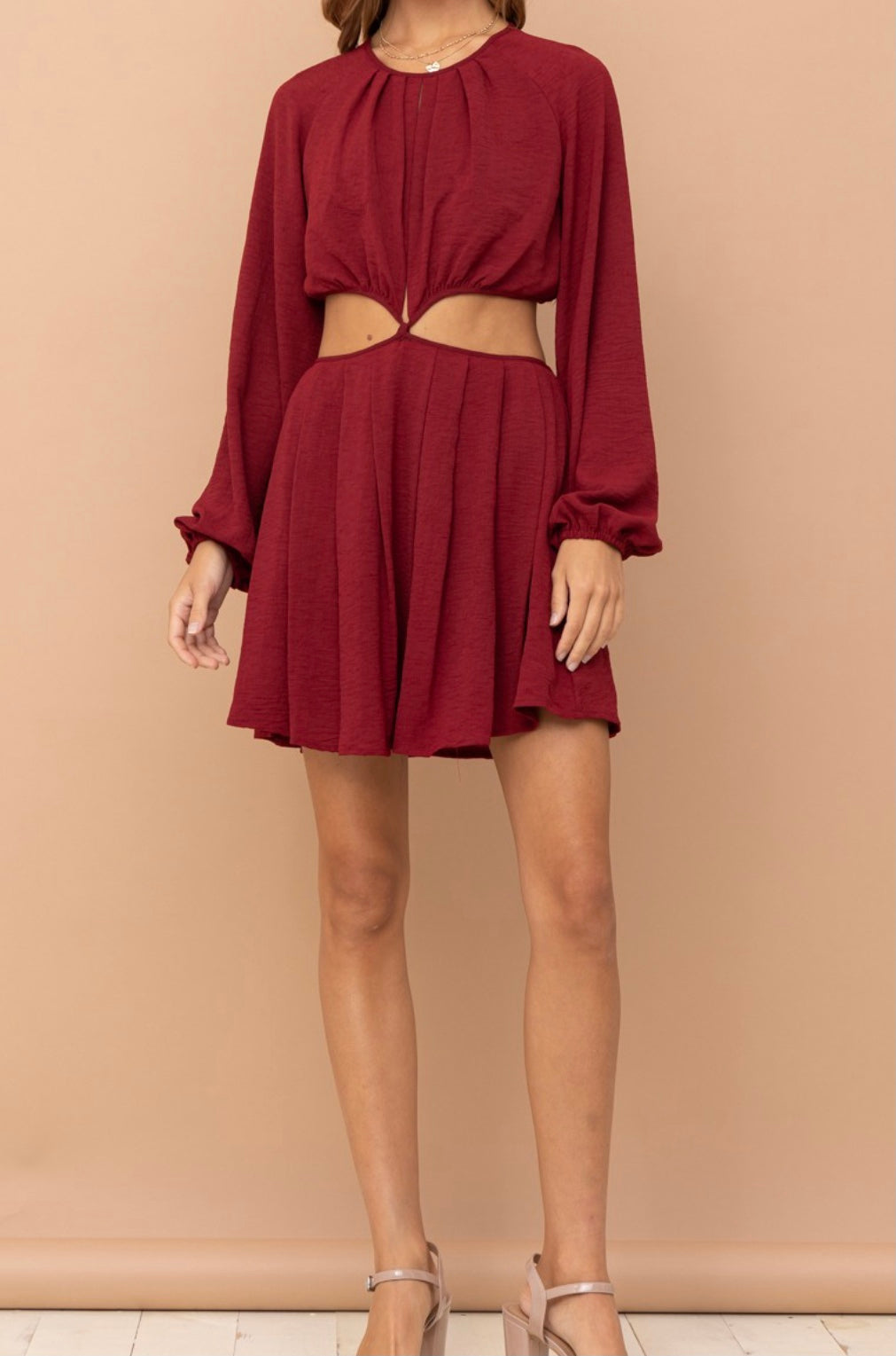 Elvia Cut-Out Mini Dress