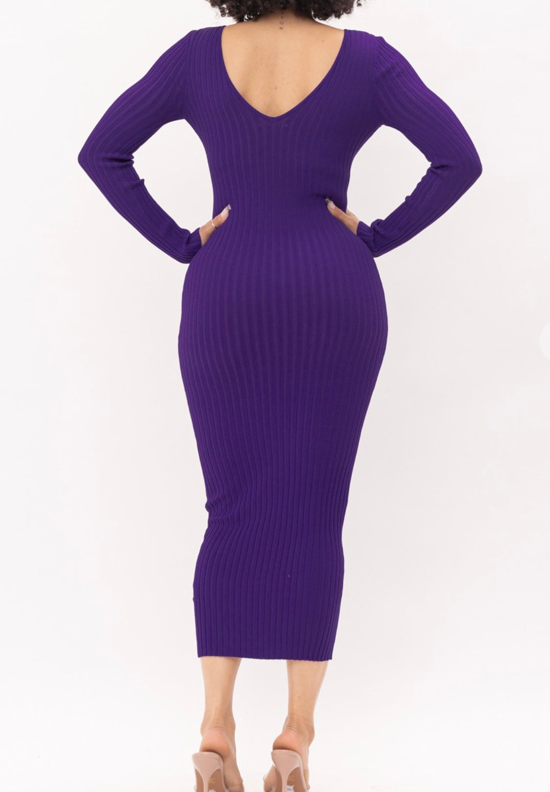 Jaden Ribbed Midi Dress (Multiple Colors Available)