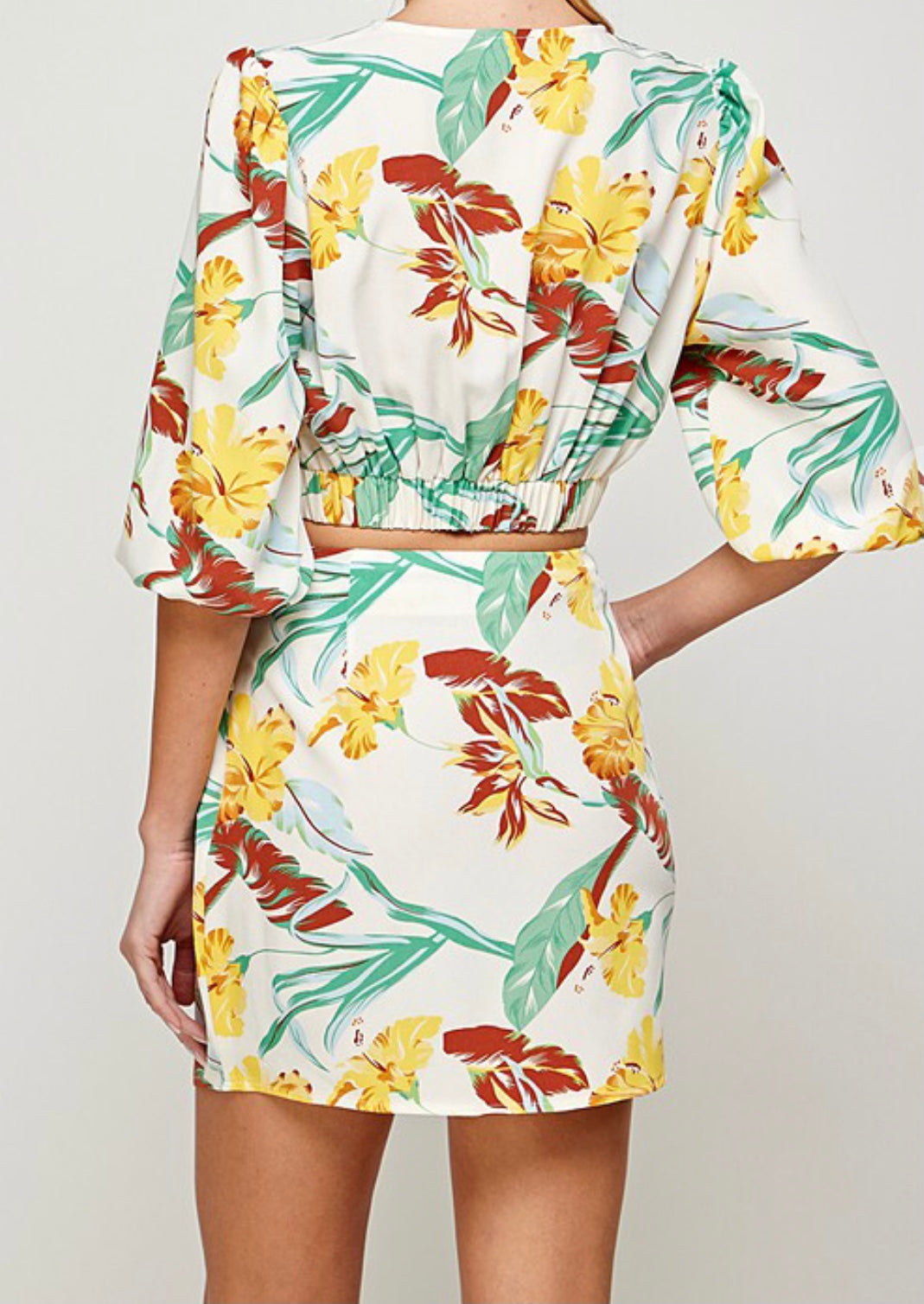 Nate Black Skirt Set