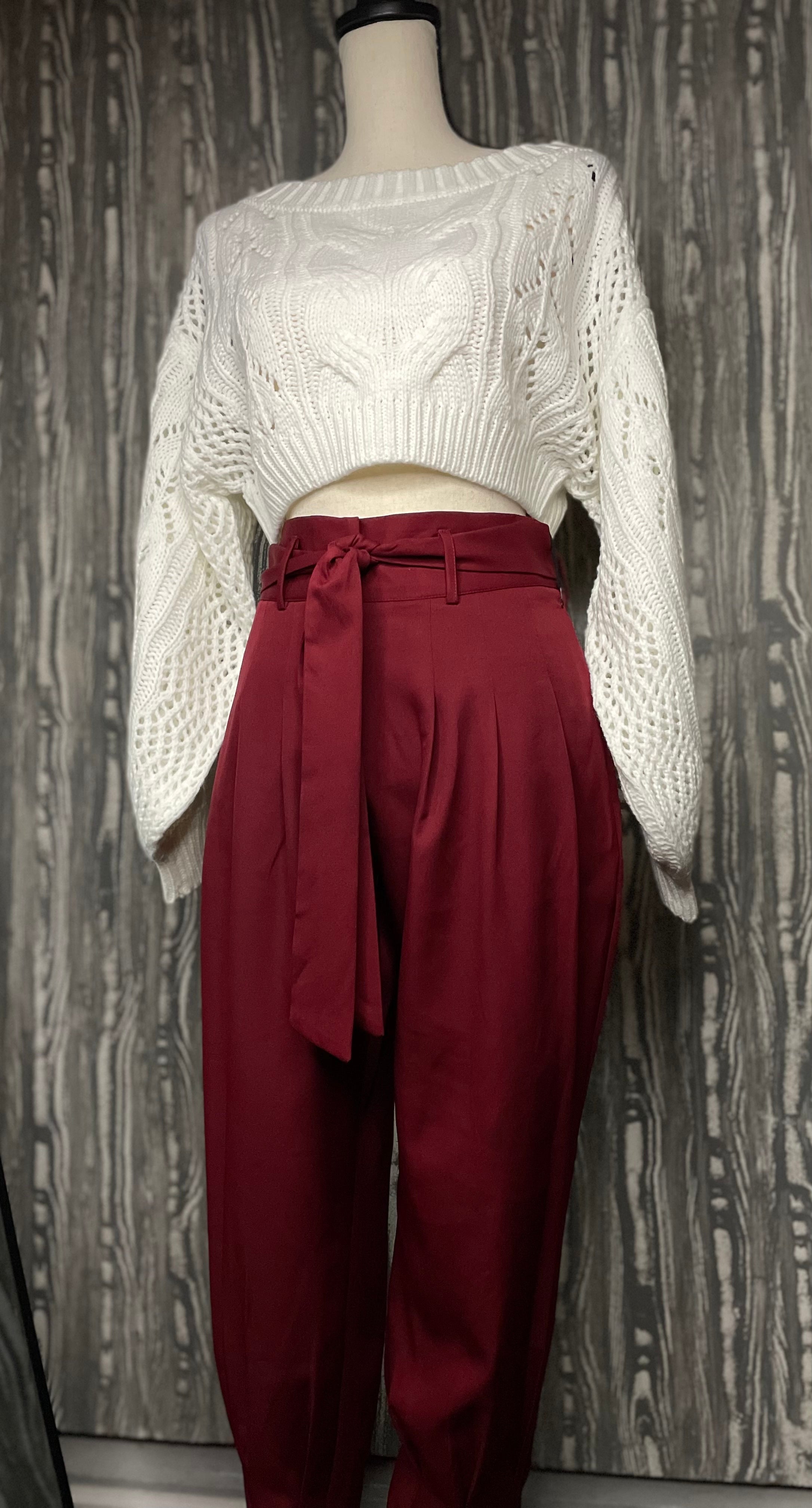 Nina High Waisted Pants - Size L
