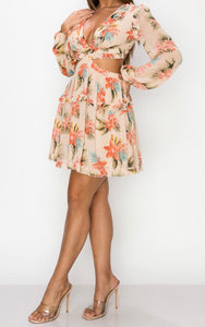 Angie Floral Dress - Size S