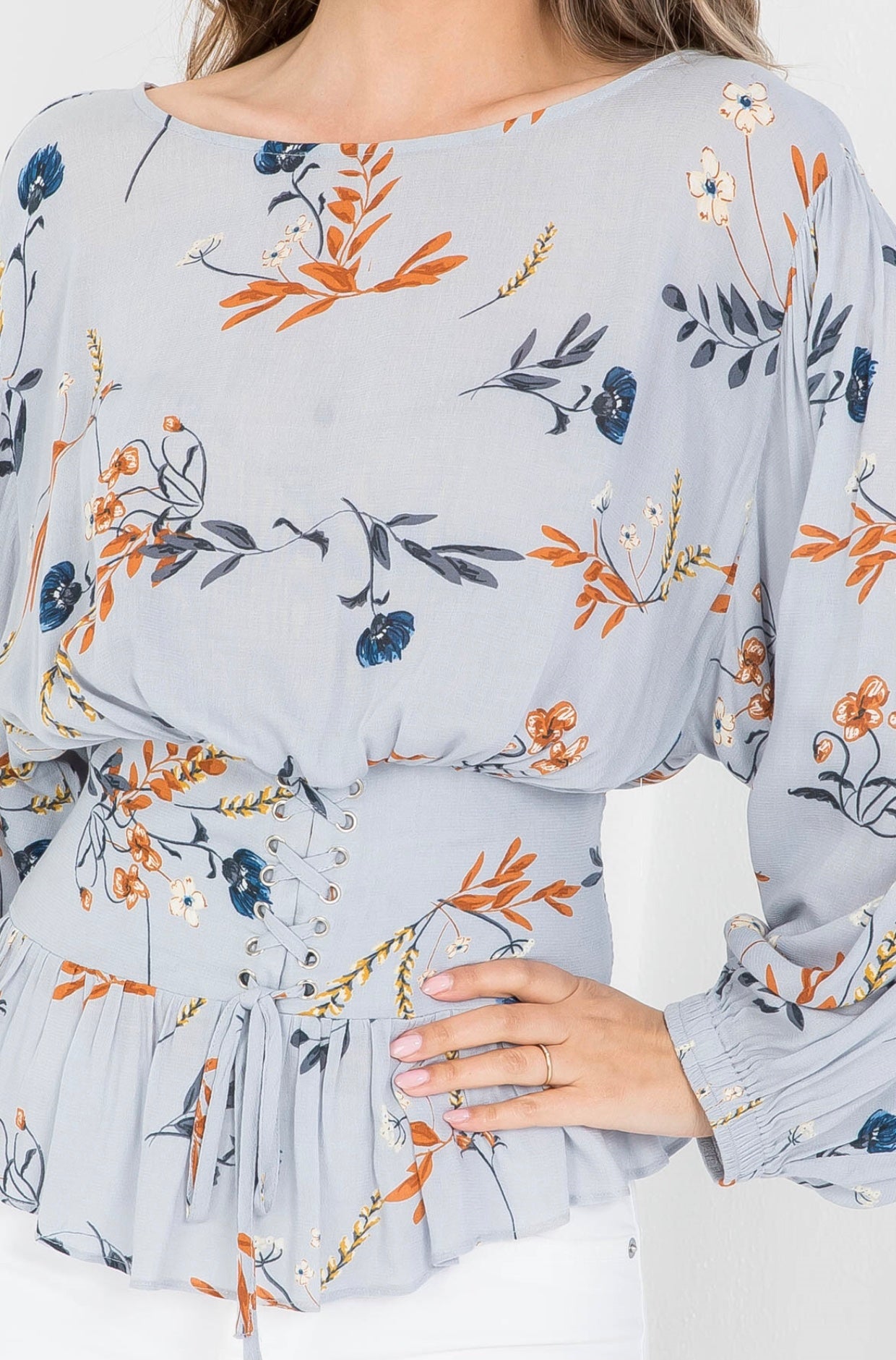 Angelica Printed Blouse - Size S